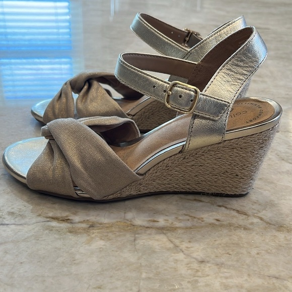 Clarks‎ | Margee Beth Wedges | Gold | Size 6.5 M - Picture 6 of 10